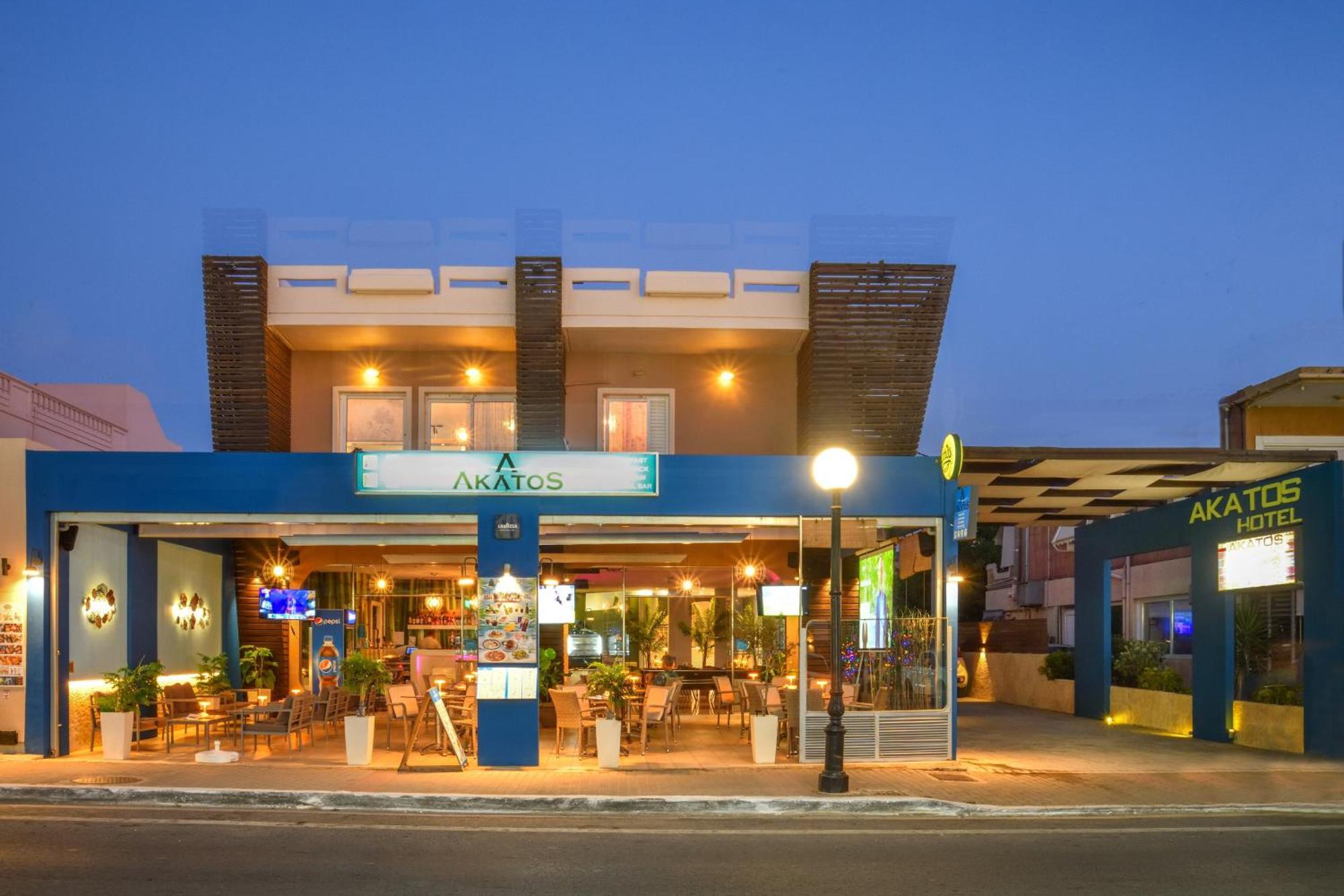 Akatos Hotel Agia Marina Exterior foto